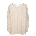 City Fashion Lace Long-Sleeve Blouse