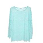 City Fashion Lace Long-Sleeve Blouse - Image 2