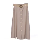 Mika Firenza Linen Button Skirt - Image 4