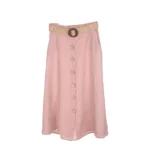 Mika Firenza Linen Button Skirt - Image 5