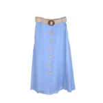 Mika Firenza Linen Button Skirt - Image 6