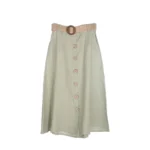 Mika Firenza Linen Button Skirt