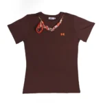 Hermes Silk Scarf Chain Collar T-Shirt - Image 2