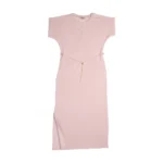 YSL Chain Belt Slit Midi Dress