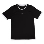Prada Contrast Trim Logo T-Shirt - Image 2