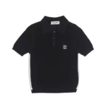 Miu Miu Ribbed Knit Polo Shirt