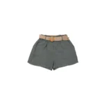 Linen High-Waist Casual Shorts