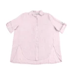 Linen Rolled-Sleeve Button-Down Shirt - Image 2