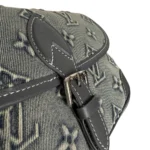Diane Monogram Denim Flap Shoulder Bag - Image 4