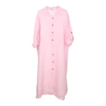Mika Firenza Linen Button-Down Midi Dress - Image 3