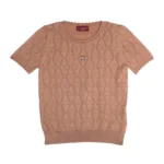 Gucci Monogram Knit Short-Sleeve Top