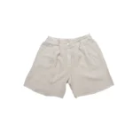 Linen Pleated Casual Shorts - Image 2