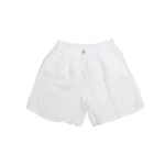 Linen Pleated Casual Shorts - Image 4