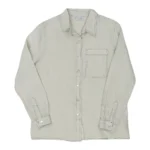 Linen Pocket Detail Button-Down Shirt