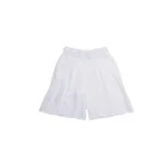 Linen Pleated Warm-Weather Shorts - Image 2