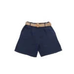 Linen Belted High-Waist Shorts - Image 4