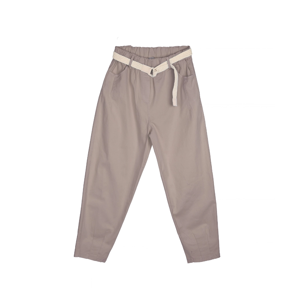 9266-PANT-MIKA-FIRENZA-Coffe-1 Mika Firenza Belted Casual Pants - Image 1