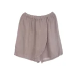 Mika Firenza Wrap-Over Linen Shorts - Image 2