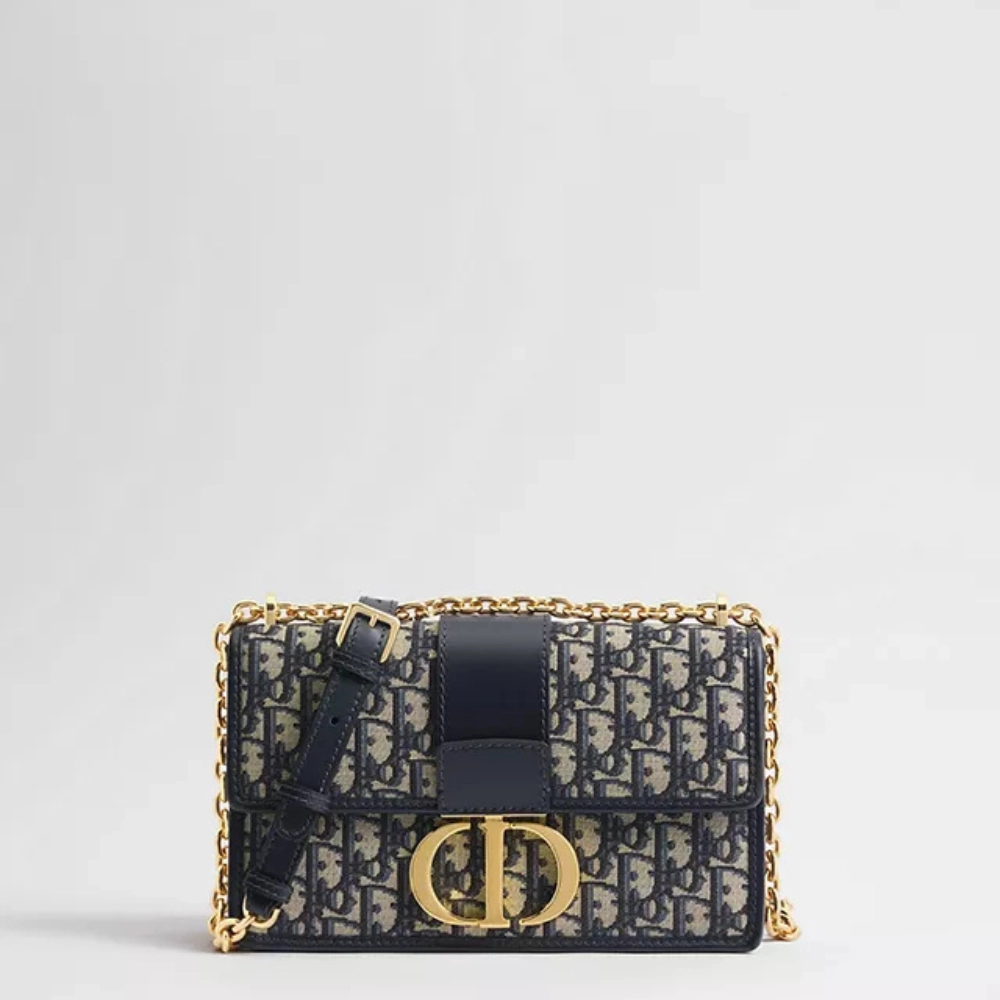 Dior-30-Montaigne-Box-Bag-Dark-blue-1 30 Montaigne Box Flap Bag - Image 1