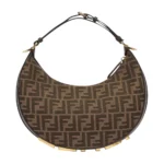 Fendigraphy Small Crescent Hobo Bag