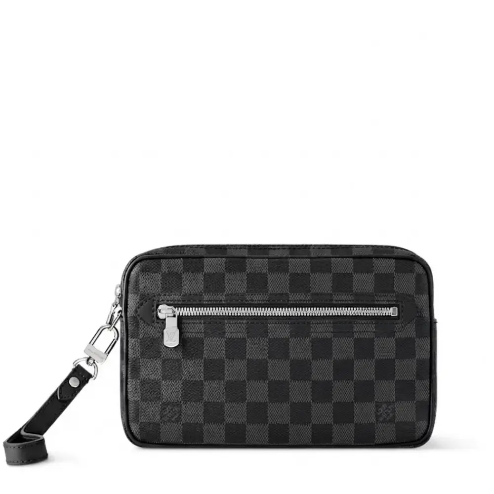 Kasai-Clutch-Damier-Graphite-1 Kasai Clutch - Image 1