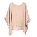 Gioya Embroidered Cuf Linen Blouse