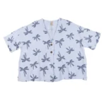 Gioya Palm Print Button-Front Blouse - Image 2