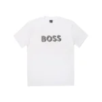 Boss Textured Logo Print T-Shirt