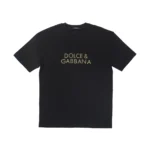 Dolce & Gabbana Metallic Script Logo T-Shirt - Image 2