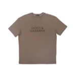 Dolce & Gabbana Metallic Script Logo T-Shirt - Image 3