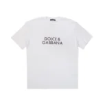 Dolce & Gabbana Metallic Script Logo T-Shirt
