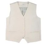 Gioya Linen Tailored Vest - Image 2