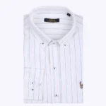 Polo Ralph Lauren Striped Cashmere-Blend Shirt - Image 5