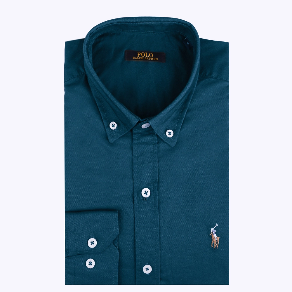 NS6-SH-POLO-Dark-Teal-1 Polo Ralph Lauren Classic Oxford Button-Down Shirt - Image 1