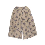 Gioya Palm Print Cropped Wide-Leg Pants