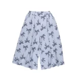 Gioya Palm Print Cropped Wide-Leg Pants - Image 2