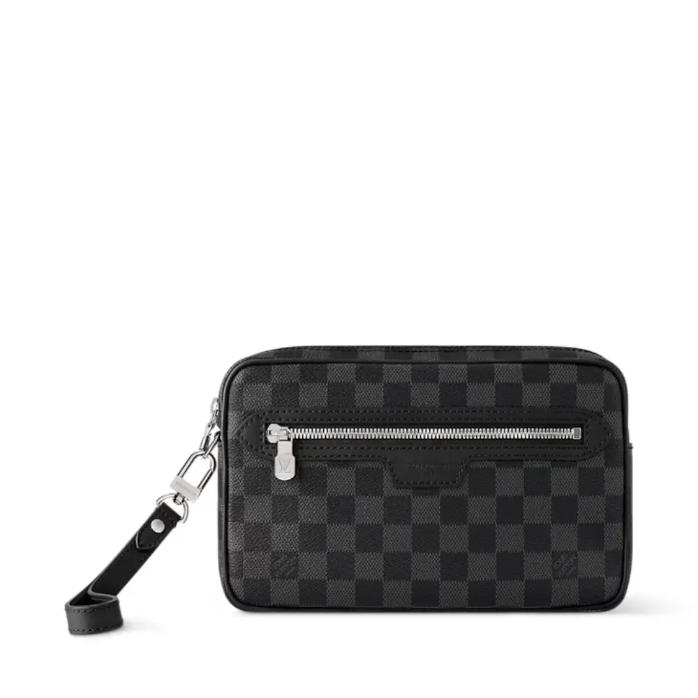 Pochette-Kasai-Damier-Graphite-1 Pochette Kasai - Image 1