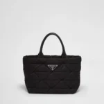 Re-Nylon Quilted Shoulder Tote Bag