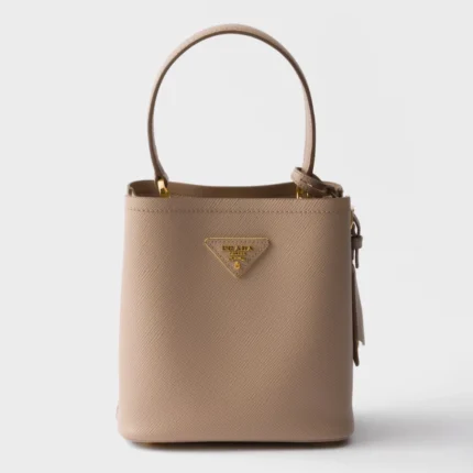 Panier Large Saffiano Leather Bucket Bag