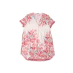 Christy Tropical Flora V-Neck Summer Dress