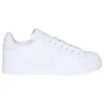 Dolce & Gabbana Portofino Embossed Leather Sneakers - All White
