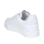 Dolce & Gabbana Portofino Embossed Leather Sneakers - All White - Image 5