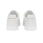 Dolce & Gabbana Portofino Leather Gold Metallic Plate White - Image 4