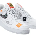 Nike Air Force 1 Low 'Just Do It' White Orange - Image 2