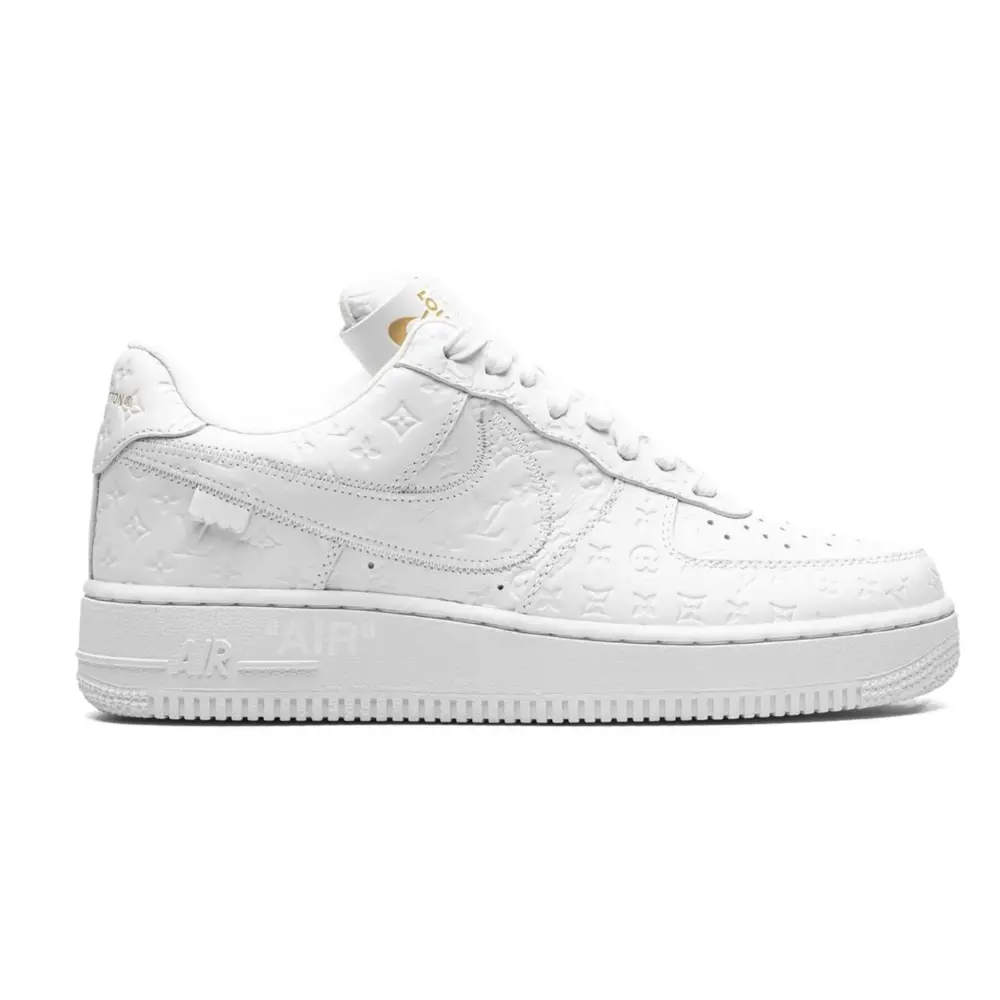 SMNI000300042-SHOES-NIKE-White-1 Louis Vuitton Air Force 1 - Image 1