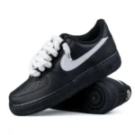 Nike Air Force 1 Low Black White Rope Laces Edition