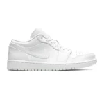 Air Jordan 1 Low Triple White Tumbled Leather