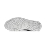 Air Jordan 1 Low Triple White Tumbled Leather - Image 4