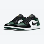 Air Jordan 1 Low Pine Green Black White - Image 2