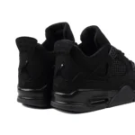 Air Jordan 4 Retro 'Black Cat' - Triple Black Nubuck - Image 3